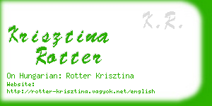 krisztina rotter business card